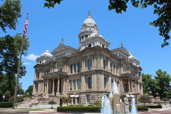 Картинка miami+county+courthouse города майами+ сша здание площадь флаг