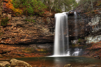 Картинка природа водопады водопад река лес