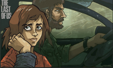 Картинка видео+игры the+last+of+us last the арт элли джоэл экшен игра us of