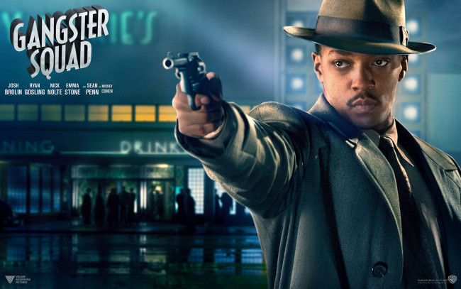 Обои картинки фото кино фильмы, gangster squad, squad, gangster, экшен, гангстеров, охотники, на