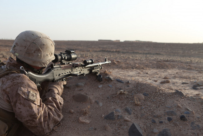 Обои картинки фото оружие, армия, спецназ, united, states, marine, corps, солдат