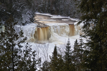 Картинка природа водопады водопад лес река