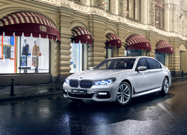 Обои картинки фото автомобили, bmw, m, sport, xdrive, 750li, g12, 2015г
