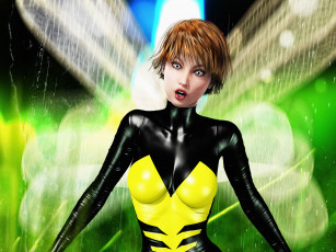 Картинка 3д+графика люди+ people взгляд фон девушка