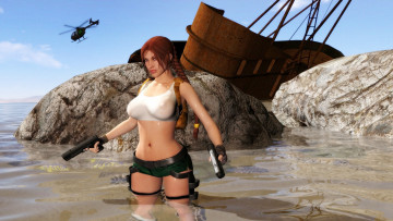 Картинка 3д+графика фантазия+ fantasy фон взгляд девушка