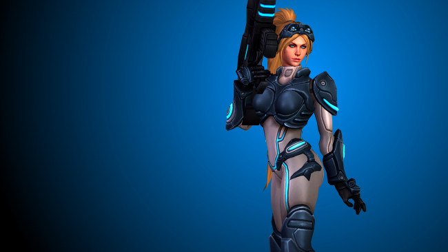 Обои картинки фото 3д графика, фантазия , fantasy, взгляд, фон, девушка