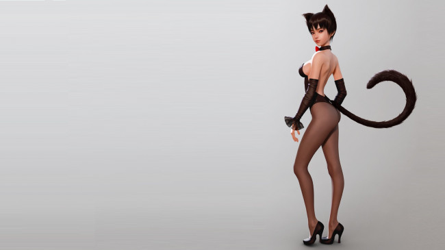 Обои картинки фото фэнтези, существа, catgirl, shin, jeongho, кошечка, ушки, неко, арт, аниме