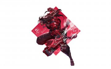 Картинка фэнтези роботы +киборги +механизмы киборг дым