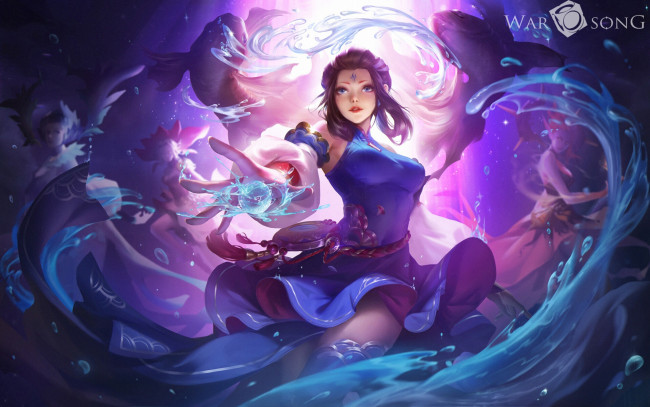 Обои картинки фото видео игры, ---другое, девушка, магия