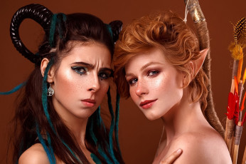 Картинка anastasia+zhilina девушки анастасия+жилина anastasia zhilina cosplay портрет эльф эльфийка макияж взгляд две демон рога волосы анастасия жилина девушка модель стройная сексуальная секси рыжеволосая поза фотосессия фигура