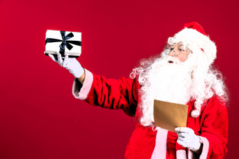 обоя праздничные, дед мороз,  санта клаус, санта, калус, письмо, подарок