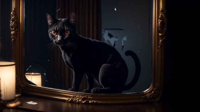 Обои картинки фото рисованное, животные,  коты, нейросети, графика, нейроарт, ai, art, нейронные, сети, рисунки, нейро, искусство