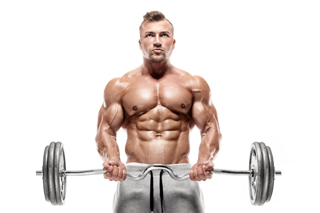 Обои картинки фото спорт, body building, бодибилдинг, мужчины, штанга, тренировка, прeсс, руки