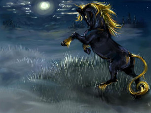 Картинка фэнтези единороги