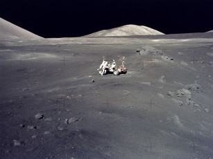 Картинка пейзаж аполлона 17 космос астронавты космонавты