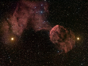 Картинка туманность медуза космос галактики туманности