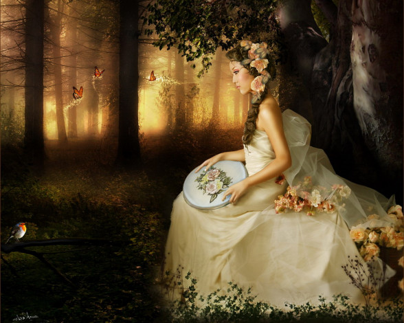 Обои картинки фото фэнтези, девушки