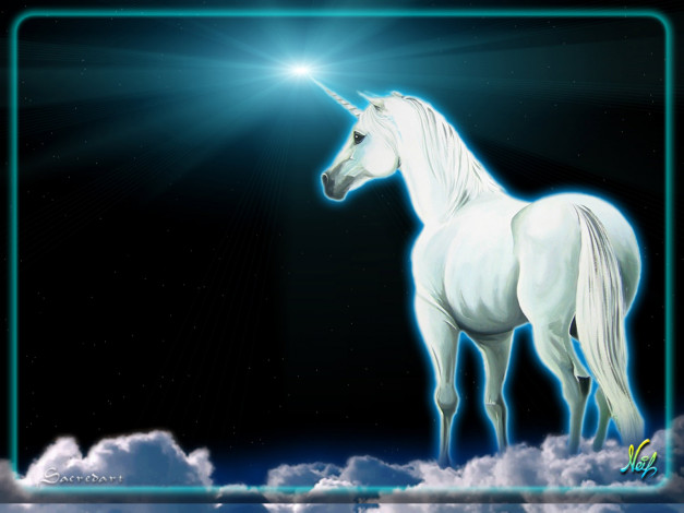 Обои картинки фото фэнтези, единороги