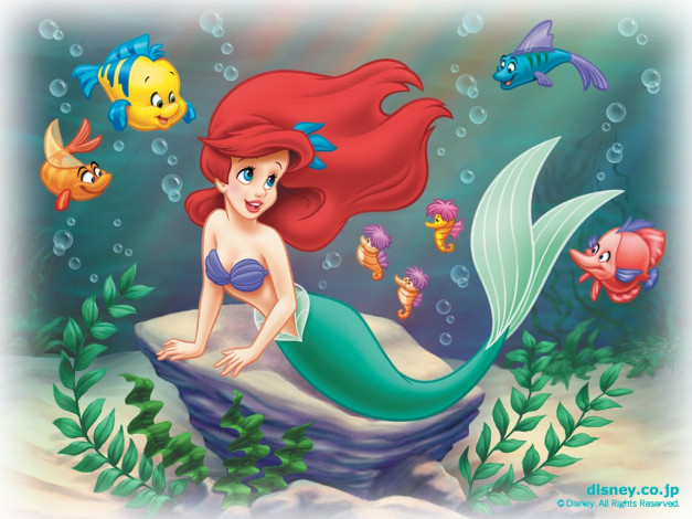 Обои картинки фото мультфильмы, the, little, mermaid