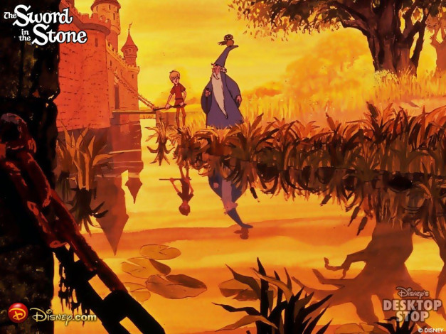 Обои картинки фото мультфильмы, the, sword, in, stone