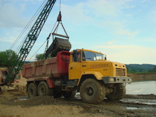 Картинка краз 65032 техника строительная