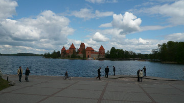 Картинка trakai lithuania города дворцы замки крепости
