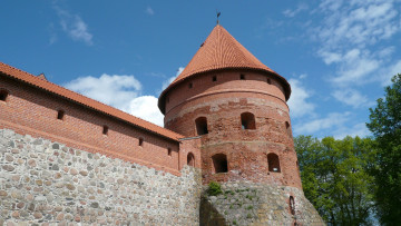 Картинка trakai lithuania города дворцы замки крепости