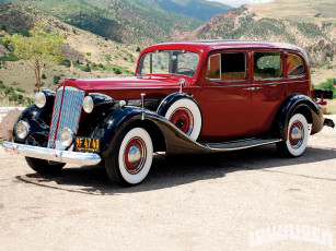 Картинка 1937 packard super limousine автомобили