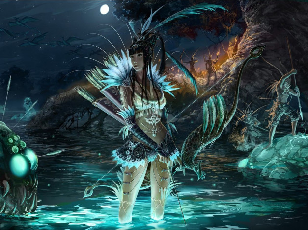 Обои картинки фото фэнтези, девушки