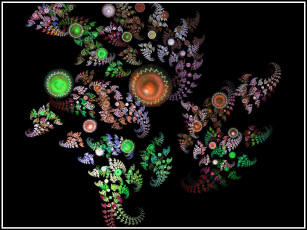 Картинка 3д графика fractal фракталы фон узор