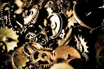 Картинка разное Часы часовые механизмы много шестеренки