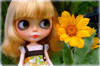 Картинка разное игрушки подсолнух кукла веснушки