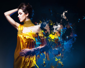 Картинка разное компьютерный+дизайн платье