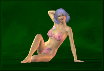 Картинка 3д+графика people+ люди улыбка взгляд девушка