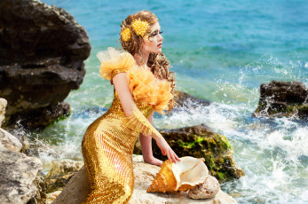 Картинка девушки -unsort+ креатив ракушка