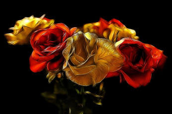 Картинка разное компьютерный+дизайн цветы букет