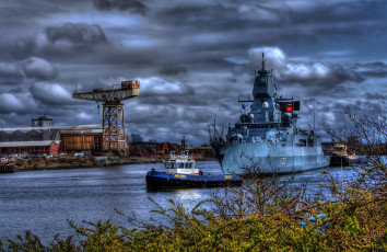 Картинка корабли разные+вместе буксиры река корабль военный