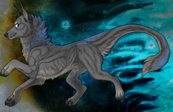 Картинка рисованные животные +сказочные +мифические собака