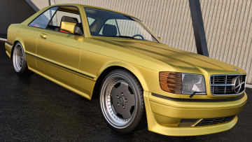 Картинка автомобили 3д 560 benz 1991 mercedes- amg sec