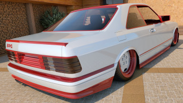 Картинка автомобили 3д sec 560 benz amg mercedes- 1991