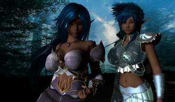 Картинка 3д+графика elves+ эльфы эльфийки