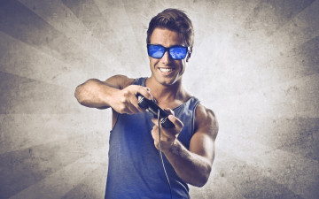 Картинка мужчины -+unsort джойстик очки