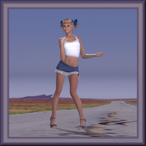 Обои картинки фото 3д графика, people , люди, взгляд, девушка