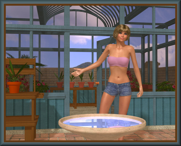 Обои картинки фото 3д графика, people , люди, девушка, взгляд