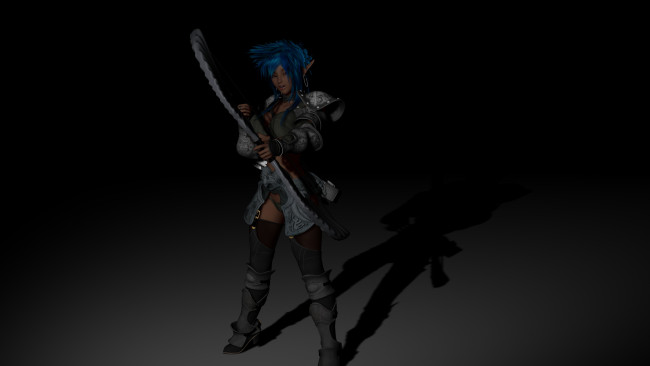 Обои картинки фото 3д графика, elves , эльфы, лук, эльфийка