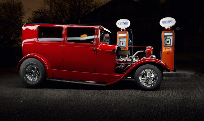 Обои картинки фото 1929 red ford hot rod, автомобили, ford, сша, легковые, коммерческие, motor, company
