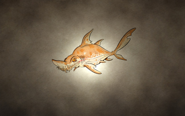 Обои картинки фото акула, рисованные, минимализм, рыба, зубастая