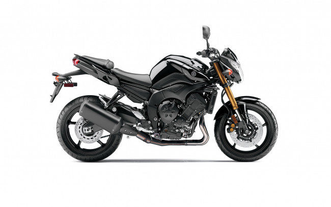 Обои картинки фото мотоциклы, yamaha, 2012, темный, fz8
