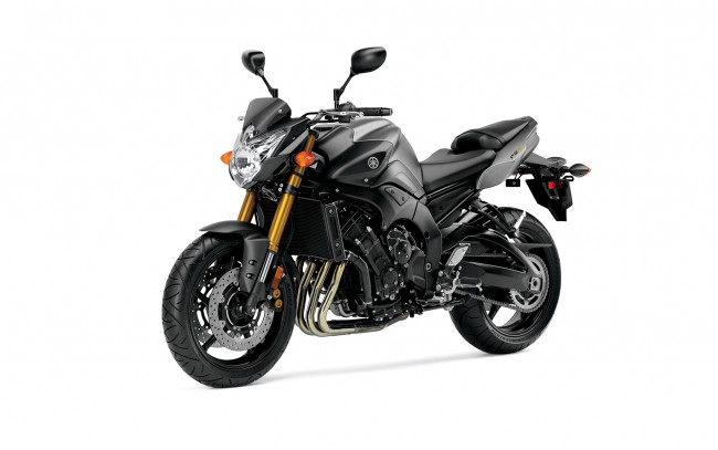 Обои картинки фото мотоциклы, yamaha, темный, 2012, fz8