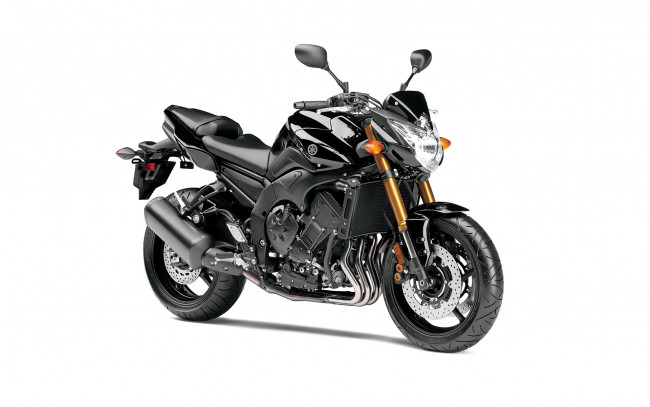 Обои картинки фото мотоциклы, yamaha, темный, 2012, fz8
